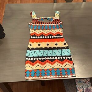 Tribal bodycon dress